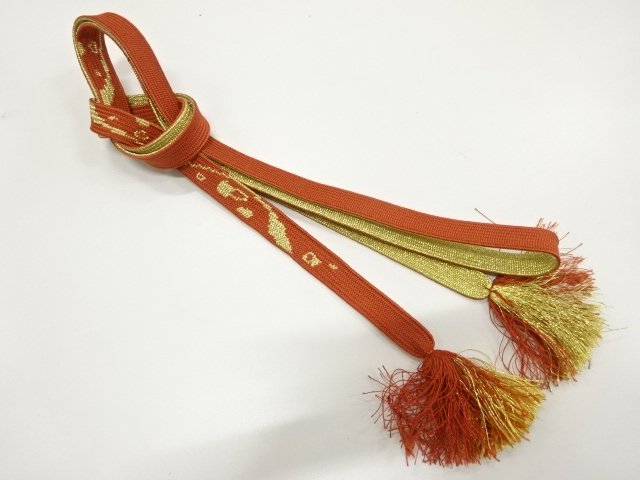 JAPANESE KIMONO / HAND-TIED OBIJIME